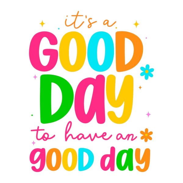 Good Day Retro Groovy PNG Design