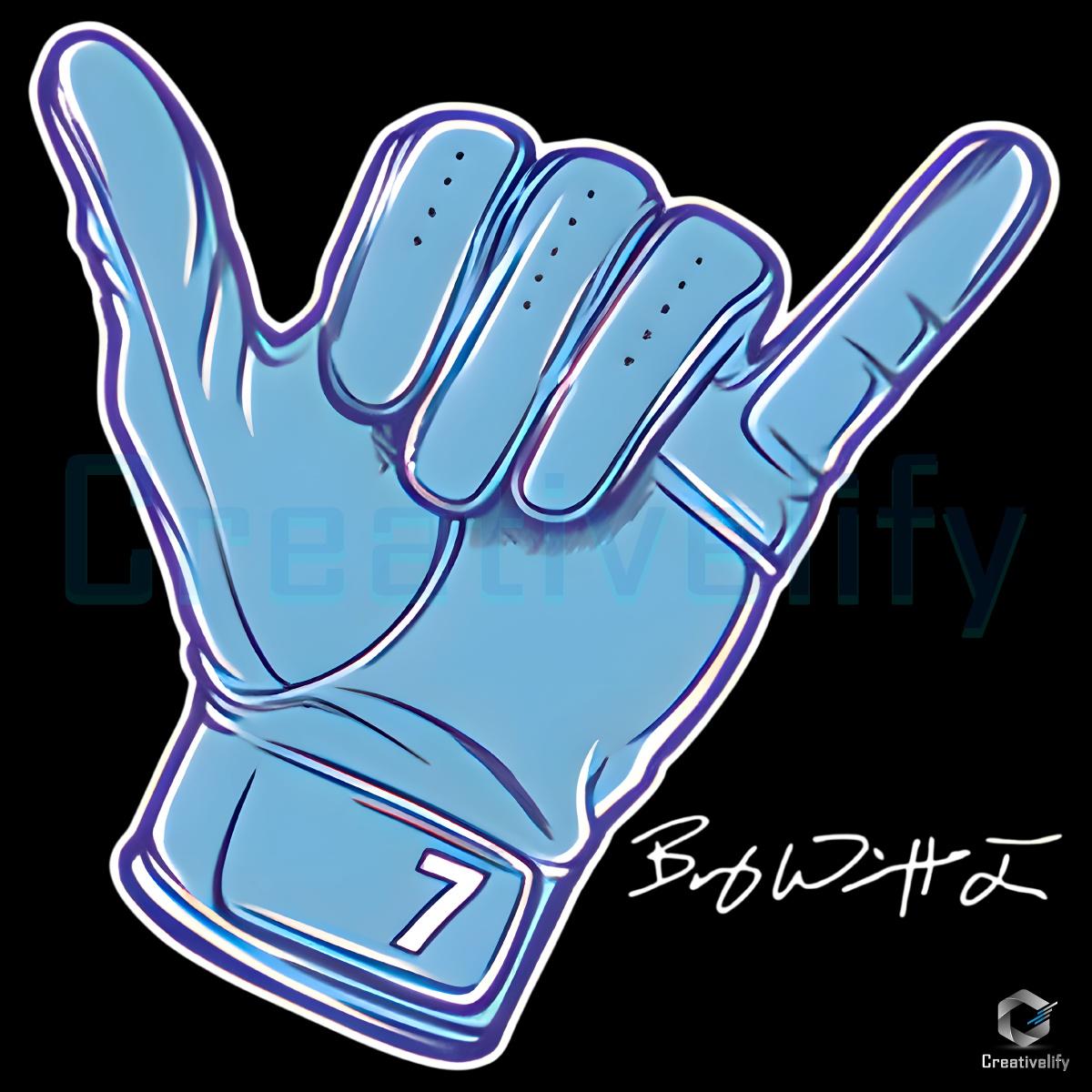 Hang Loose SVG of Bobby Witt Jr Kansas City Royals Style