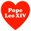 I Heart Love Pope Leo Xiv SVG