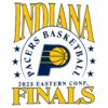 Indiana Pacers Retro 2025 Eastern Conference Finals Matchup SVG