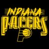 Indiana Pacers Vintage Style Trent Yellow SVG