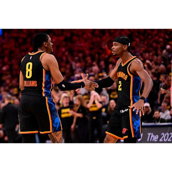 Jalen Williams Shai Gilgeous Alexander Oklahoma City Thunder Game Moment PNG