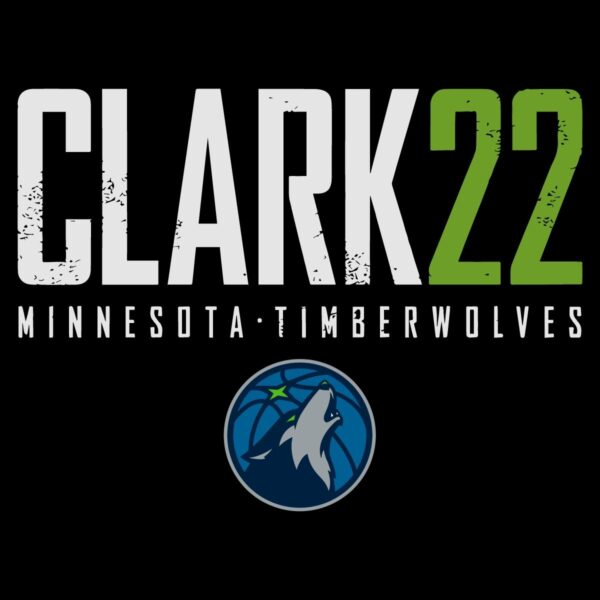 Jaylen Clark Minnesota Timberwolves Number 22 SVG