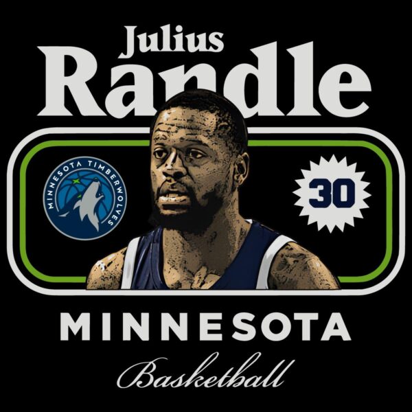 Julius Randle Minnesota Basketball Cover Graphic PNG