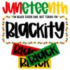 Juneteenth 1865 Blackity Today Black Freedom SVG