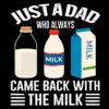 Just A Dad Who Always Came Back With The Milk PNG