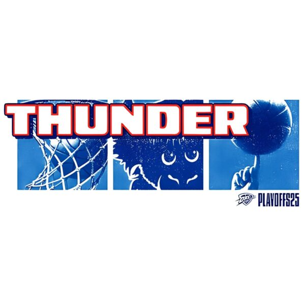 Ladies Oklahoma City Thunder 2025 Playoff Block PNG