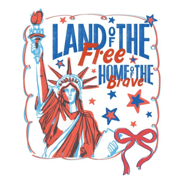 Land Of The Free Home Of The Brave Coquette Statue Of Liberty PNG