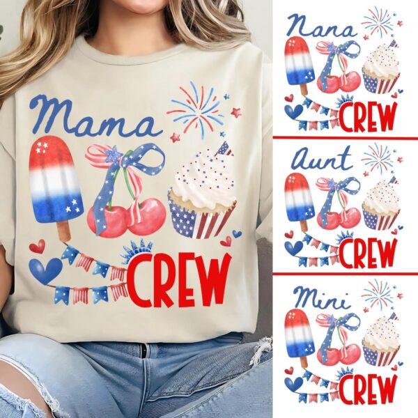 Mama Crew 4Th Of July PNG, 4Th Of July PNG, Girls 4Th Of July PNG, Family 4Th Of July PNG, Memorial Day Shirt PNG Design, Patriotic Day PNG