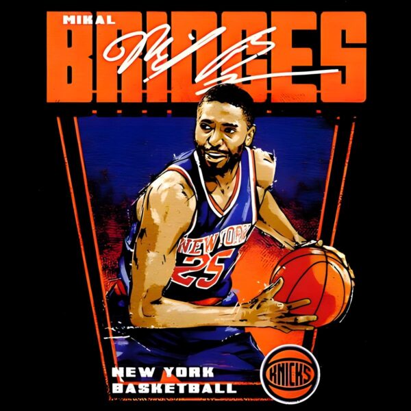 Mikal Bridges New York Knicks Basketball Player Premiere PNG