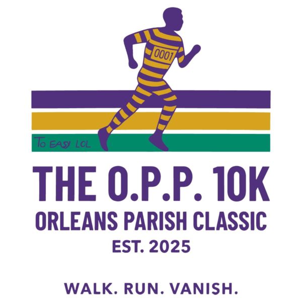 O P P 10K Orleans Parish Classic 2025 Walk Run Vanish SVG