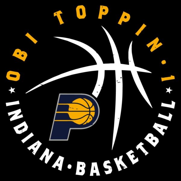 Obi Toppin Indiana Pacers Basketball Player Ball SVG