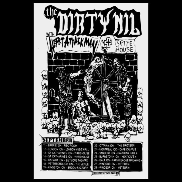 Official The Dirty Nil Poster September Tour 2025 SVG
