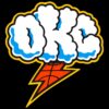 Okc Cloudy And Lightning Oklahoma City Thunder SVG