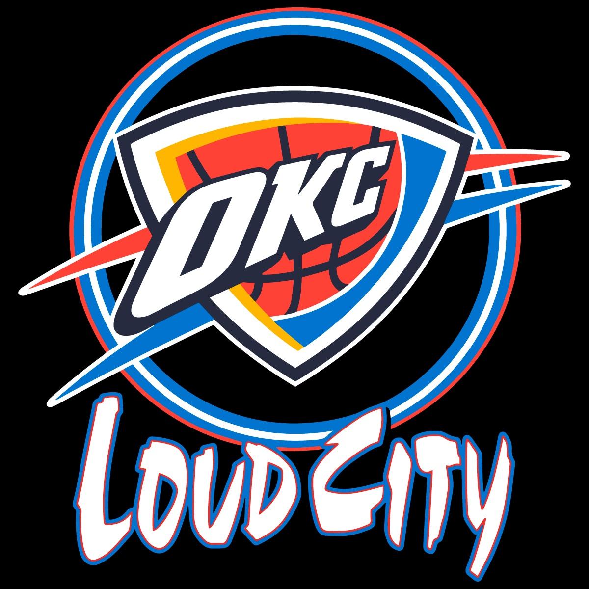 Okc Thunder Neon Loud City Basketball SVG