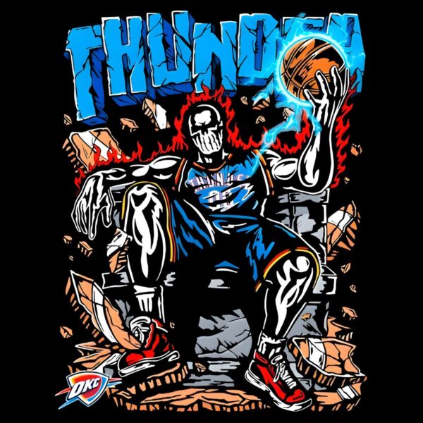 Oklahoma City Thunder Throne Warren Lotas Skeleton PNG