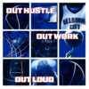 Out Hustle Out Work Out Loud Okc Thunder 2025 Playoff Grid PNG