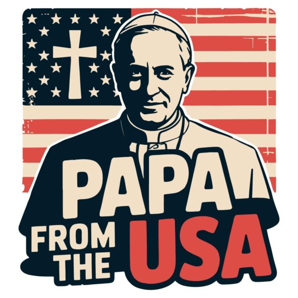 Papa From The Usa Christian New Pope Leo Xiv SVG