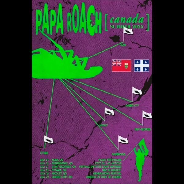 Papa Roach Canada Summer Tour 2025 PNG