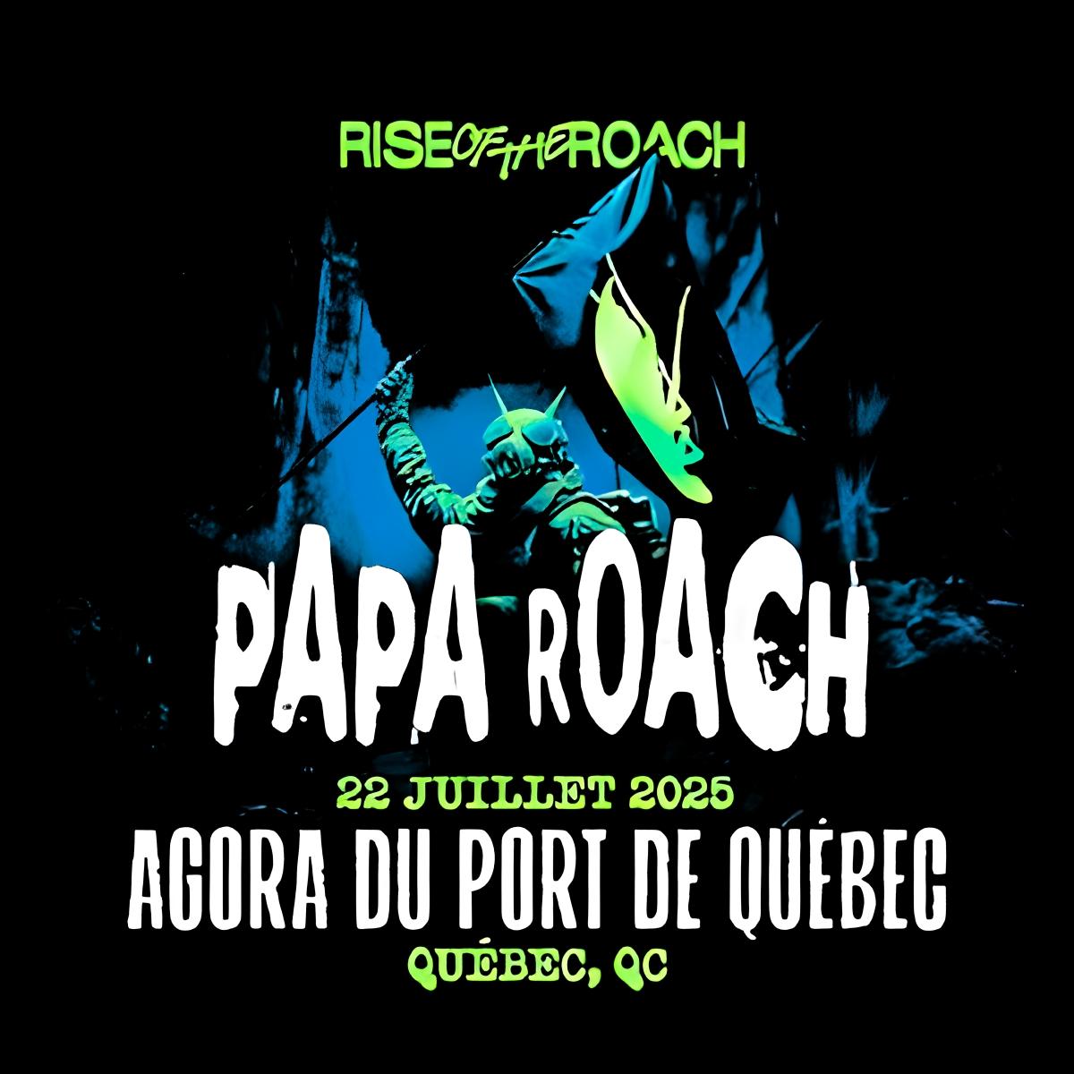 Papa Roach Rise Of The Roach Tour For Show PNG