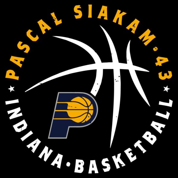 Pascal Siakam Indiana Pacers Basketball Player Ball SVG