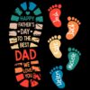 Personalized Dad And Kids Footprints Names SVG