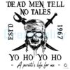 Pirates of the Caribbean SVG Dead Men Tell No Tales Design