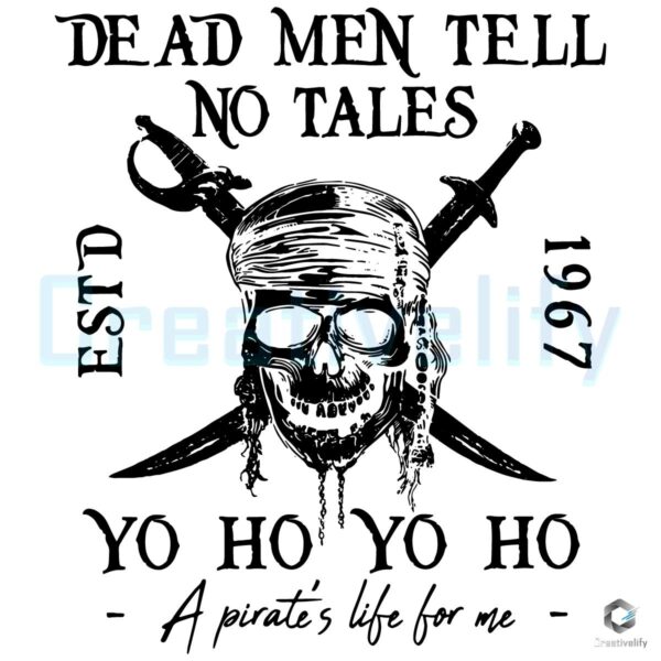 Pirates of the Caribbean SVG Dead Men Tell No Tales Design