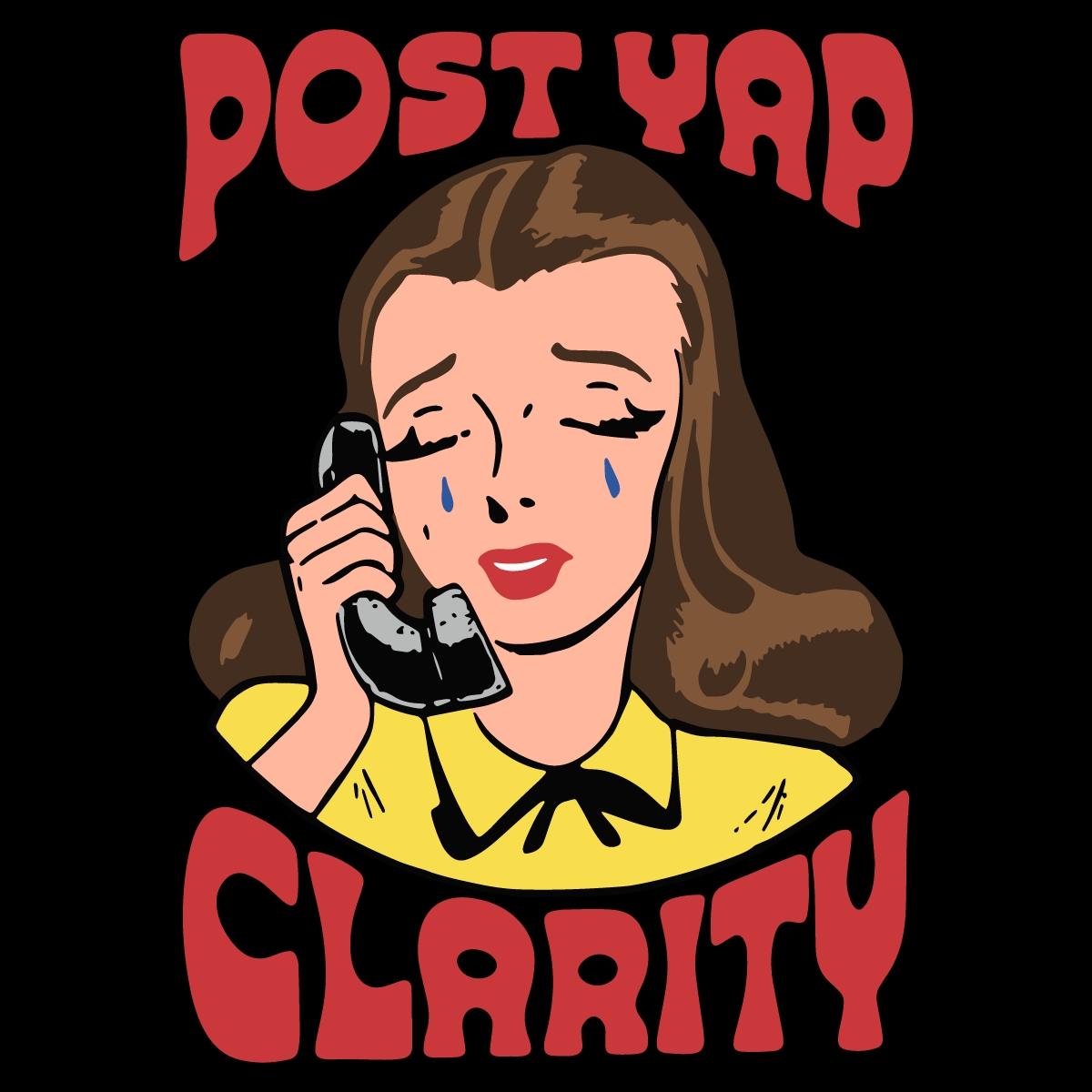 Post Yap Clarity Retro Comic Crying Girl SVG Post Yap Clarity Retro Comic Crying Girl SVG