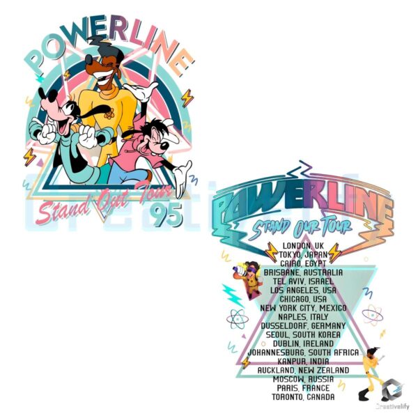 Powerline Max Roxanne Disney Tour PNG A Goofy Movie Vibe