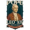 Retro Pope Leo Xiv Pontifex Maximus May 8Th 2025 PNG