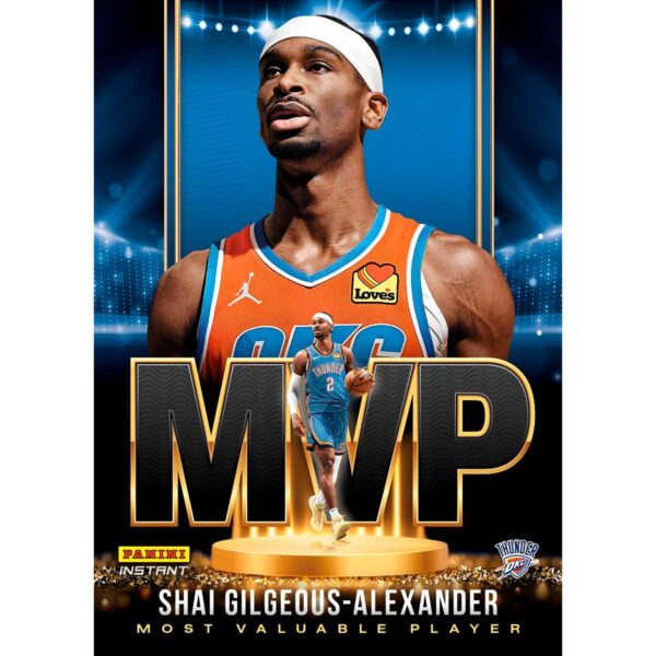Shai Gilgeous Alexander 2025 Nba Mvp Panini Instant Card PNG