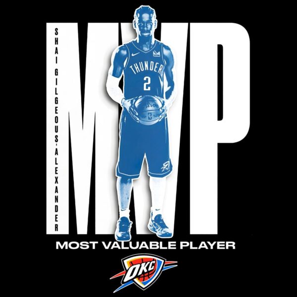 Shai Gilgeous Alexander Oklahoma City Thunder 2025 Nba Mvp PNG