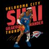 Shai Gilgeous Alexander Oklahoma City Thunder Slant PNG