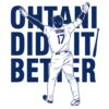 Shohei Ohtani Did It Better Bat Flip Dodger PNG