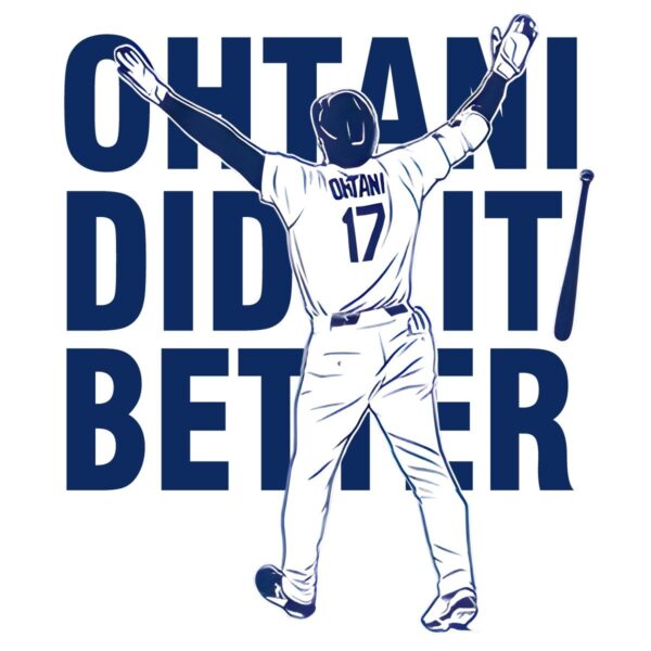 Shohei Ohtani Did It Better Bat Flip Dodger PNG