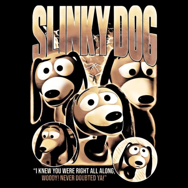 Slinky Dog Toy Story Disney Pixar Vintage Style PNG