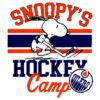 Snoopy Edmonton Oilers Hockey Camp PNG