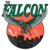The Falcon Retro Marvel Comic Style Skyline Sunset SVG Silhouette