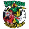 The Vision And The Scarlet Witch Vintage Comic Book PNG