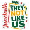 They Not Like Us Juneteenth 1865 SVG Printable
