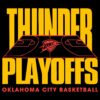 Thunder Playoffs Oklahoma City Basketball 2025 SVG