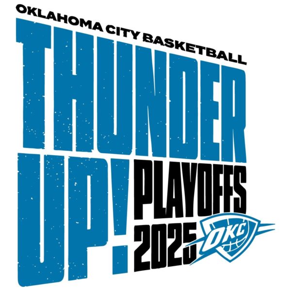 Thunder Up Oklahoma City Thunder Playoffs 2025 SVG