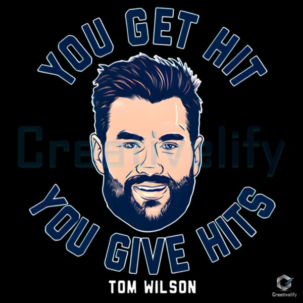 Tom Wilson Take Hits Give Hits PNG Download