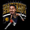 Tyrese Haliburton Indiana Pacers Basketball Cartoon Style PNG