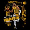 Tyrese Haliburton Indiana Pacers Basketball City Skyline PNG