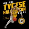 Tyrese Haliburton Indiana Pacers Basketball Slant PNG