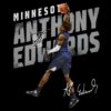 Vintage Anthony Edwards Minnesota Timberwolves Dunk PNG