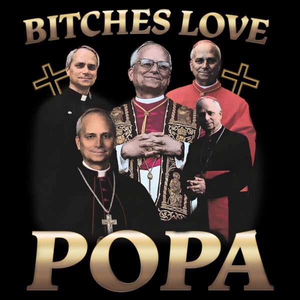 Vintage Bitches Love Popa Leo Xiv PNG Sublimation