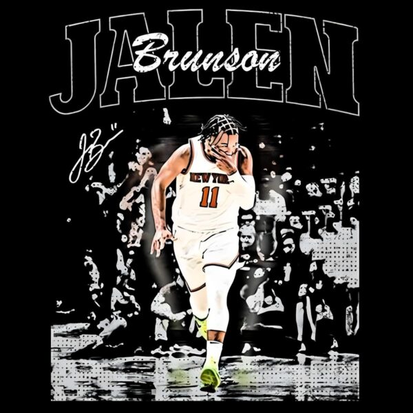 Vintage Jalen Brunson Vintage 90S Basketball PNG